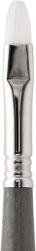 Vista 2 de Escoda Perla Series 1532 Arist - Pincel para acuarela y acrílico, filamento blanco sintético, brillante, tamaño 8