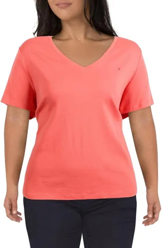 Vista 2 de Tommy Hilfiger Camiseta con cuello en V para mujer