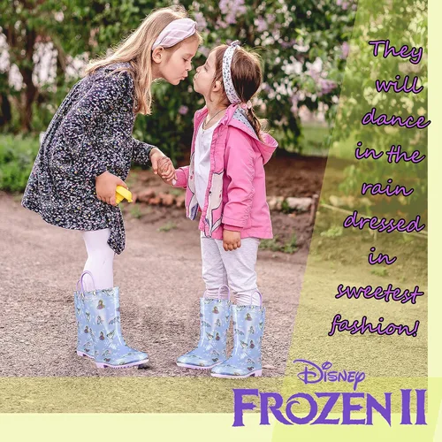 Vista 3 de Disney Girls' Frozen 2 Waterproof Rain Boots