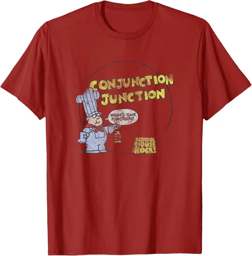 Vista 27 de Schoolhouse Rock Conjunction Junction Conductor Retro TV Camiseta Asfalto