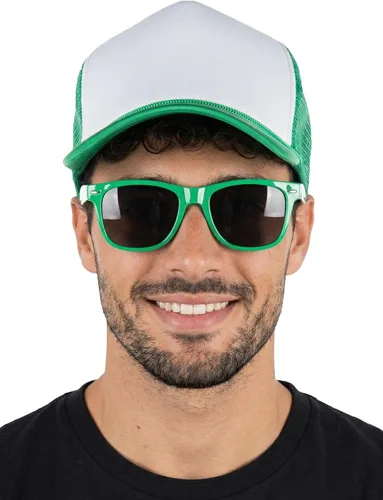 Vista 36 de Funky Junque Sombrero de camionero ligero Snapback de espuma de malla en Negro/Negro
