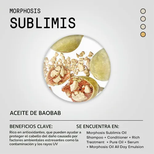 Vista 6 de FRAMESI Morphosis Sublimis - Suero de aceite para el cabello, tratamiento capilar hidratante