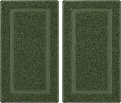 Vista 116 de Juego de alfombra de baño 100 % de algodón turco para hotel y spa de lujo y opciones de tapete de baño de espuma viscoelástica