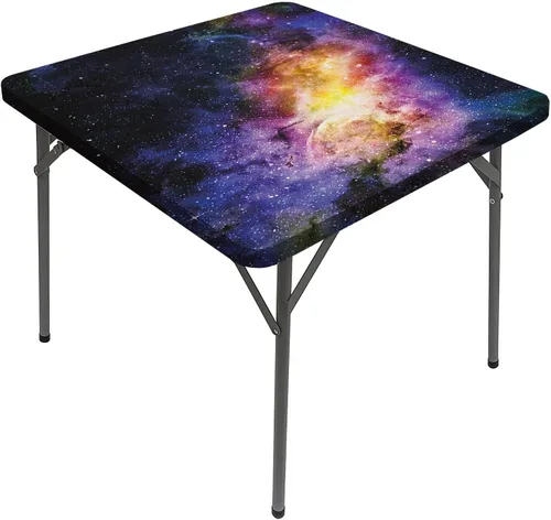 Vista 20 de Mantel cuadrado con diseño de galaxia y espiral, diseño de planeta y espiral, para mesa de 24 x 24 pulgadas, para restaurantes, picnic, patio