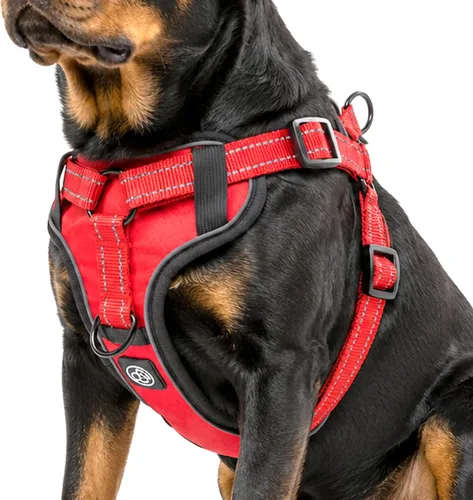 Vista 10 de EVERKING Arnés de perro sin tirones con clip frontal para perros medianos y grandes Arnés sin tirones con clip frontal con seguridad reflectante