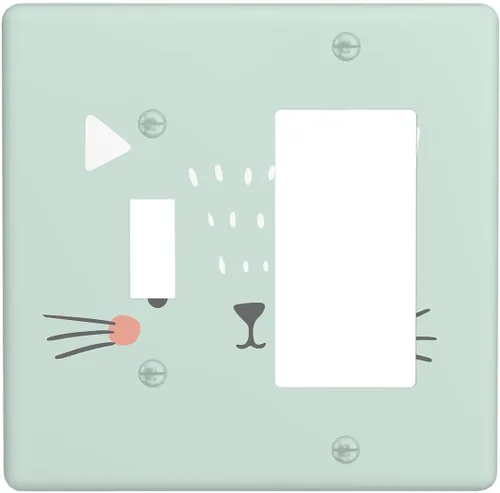 Vista 16 de Lindo Koala - Placa de interruptor de luz de 1 banda, placa de pared basculante individual, placa decorativa eléctrica GFCI para decoración