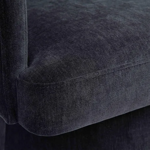Vista 4 de Tov Furniture Kristen - Silla de escritorio con ruedas (chenilla reciclada, negro)