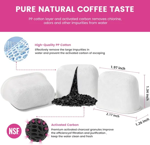 Vista 2 de Paquete de 12 filtros de agua de repuesto para cafetera Keurig