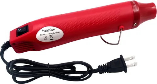 Vista 8 de Pistola de calor, mini pistola de aire caliente para manualidades, pistola de aire de calor portátil, herramienta para gofrar, envoltura retráctil