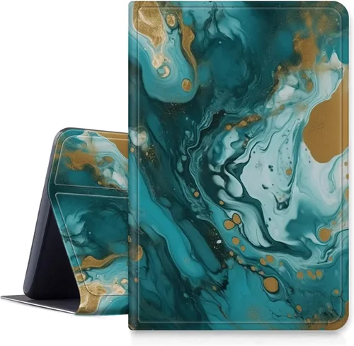 Vista 33 de Funda para tablet Amazon Kindle Fire HD 10 y 10 Plus de 10.1" (11ª generación, versión 2021), funda plegable con función de encendido y apagado