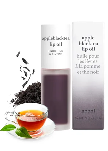 Vista 2 de NOONI Aceite labial vegano coreano – Té de manzana, 0.12 onzas líquidas + aceite de labios coreano – Appleginseng, paquete de 0.12 onzas líquidas