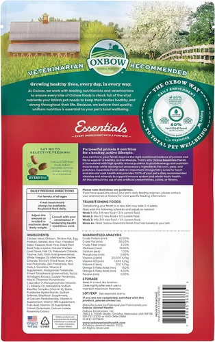 Vista 2 de Oxbow Essentials Alimento para hurones, rico en proteínas y grasas