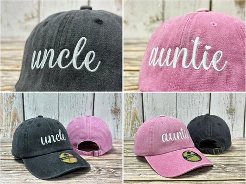 Vista 100 de Sombreros bordados para tío tía, abuelo, abuela, mamá, mini