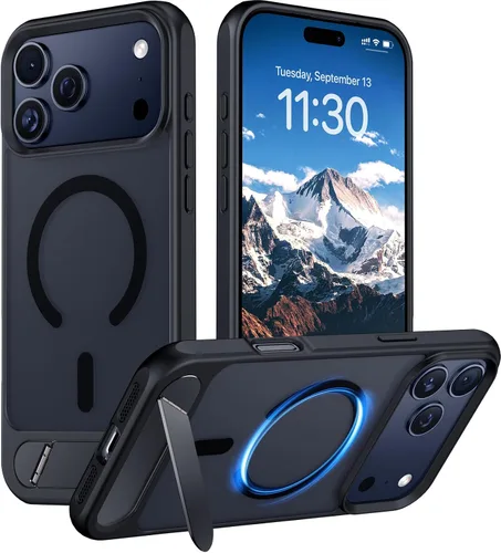Vista 187 de Funda para iPhone 11 con compatibilidad magnética, [Soporte invisible incorporado][Compatible con MagSafe]