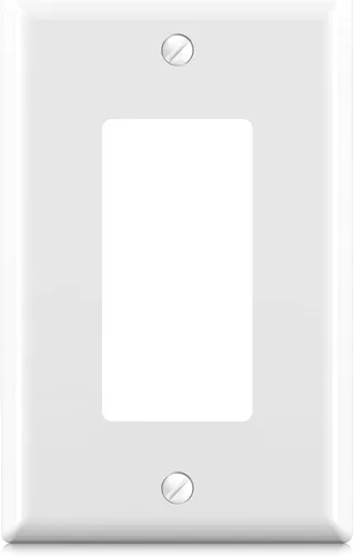 Vista 30 de ELEGRP Placa de pared decorativa para receptáculo, cubiertas decorativas de 1 gang de tamaño mediano, placas frontales de policarbonato irrompibles