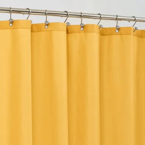 Vista 23 de ALYVIA SPRING Forro de Cortina de Ducha de Tela Extra Largo Impermeable - 72" x 96", Suave y Ligero Cortina de Ducha X-Larga con 3 Imanes, Lavable a