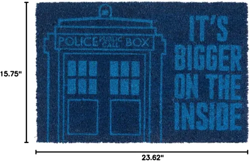 Vista 2 de Doctor Who Felpudo Tardis, multicolor, 15.7 x 23.6 in