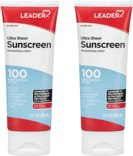 Vista 9 de LEADER Protector solar de viaje SPF 100+, loción ultra transparente, resistente al agua y no grasa con amplio espectro SPF 100+, 3 onzas líquidas