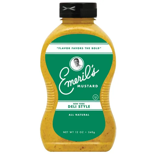 Vista 14 de Emeril Lagasse Mostaza gourmet – Dijon, jalapeño y dulce picante – 12 oz de salsa de mostaza natural prémium (individual/paquete de 1, Dijon)