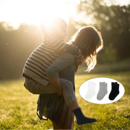 Vista 7 de Jamegio 12 pares de calcetines antideslizantes para niños pequeños y niñas