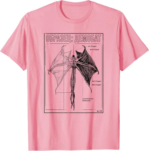 Vista 15 de Stranger Things 4 Demobat Biology Camiseta, Blanco, S