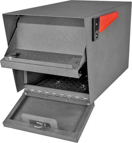 Vista 3 de Administrador de correo, buzón de seguridad de bloqueo Mail Boss 7506, 7505 Patented anti-pry lock, accepts small packages, compact galvanized