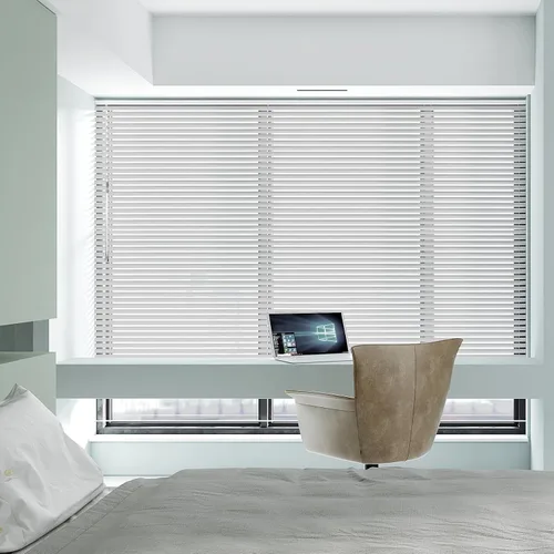 Vista 7 de ACMEART Persianas de aluminio de 1 pulgada para ventanas, sin herramientas Negro