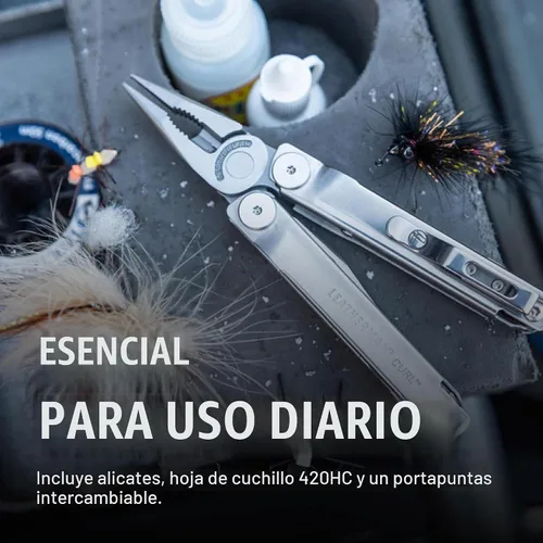 Vista 3 de LEATHERMAN, Multiherramienta Curl, herramienta diaria de acero inoxidable, con funda de nailon