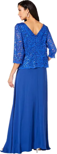 Vista 3 de Roamans Conjunto de vestido de encaje para mujer, talla grande, vestido formal de noche, madre de la novia, traje para ocasiones especiales