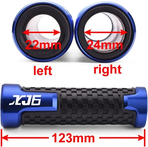 Vista 2 de Motorcycle Handlebar for Yamaha XJ6 XJ 6 Diversion 2009-2021 2010 2011 2012 2013 Universal 7/8" 22/24 MM CNC Motorcycle Handlebar Grip Handle Bar
