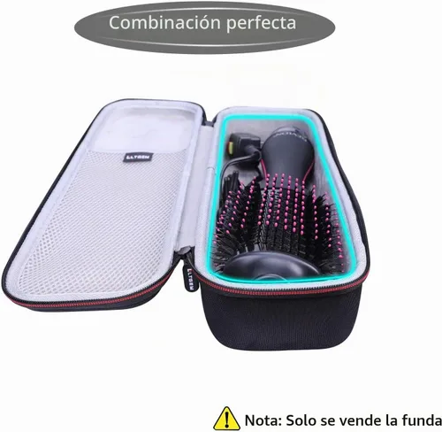 Vista 3 de Funda rígida de viaje para REVLON One-Step Volumizer Original 1.0/Volumizer Plus 2.0 secador de pelo y cepillo de aire caliente (solo funda)