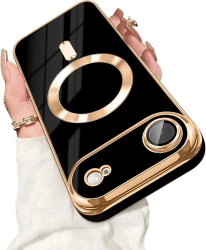 Vista 28 de Dinick Funda diseñada para iPhone 13 con magnética [cubierta de cámara integrada] compatible con MagSafe suave TPU con purpurina, antiarañazos