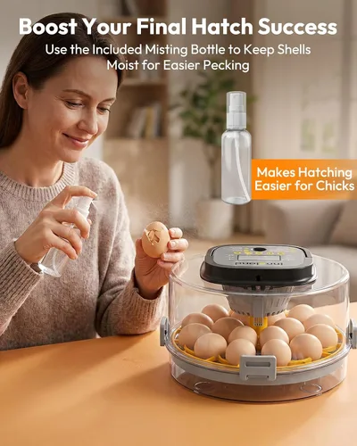 Vista 15 de 18 Egg Incubator for Hatching Eggs with Humidity & Temperature Control