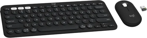 Vista 2 de Logitech Pebble 2 Combo, teclado y mouse inalámbricos + McAfee Total Protection 2024 5 dispositivos Suscripción de 15 meses Software