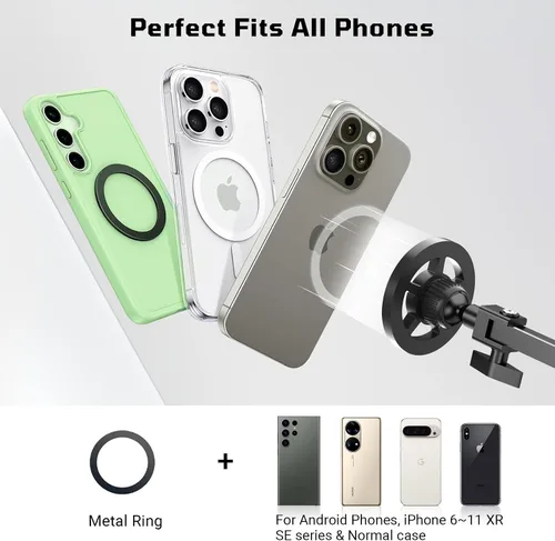 Vista 9 de Kefotic Soporte magnético de piso para cama acostado, soporte ajustable para teléfono de cabecera para iPhone Magsafe, soporte de teléfono celular