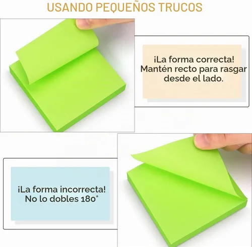Vista 5 de Notas adhesivas 3x3 pulgadas colores brillantes con almohadillas autoadhesivas moradas 100 hojas/almohadilla 12 almohadillas