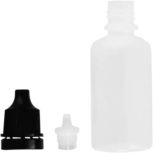 Vista 5 de Othmro 10 botellas de plástico de polietileno de 0.7 onzas, botellas cuentagotas de ojo de laboratorio de 0.7 fl oz, botella gotero líquido 0.7oz