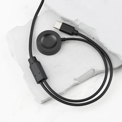 Vista 6 de Cable de carga inalámbrico USB 2 a 1 Tpye-C de 3.9 pies compatible con Fossil Gen 6/5/4