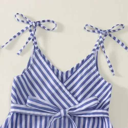 Vista 5 de Vestido de tutú para niñas pequeñas, sin mangas, con volantes, floral, vestido de princesa, ropa de verano