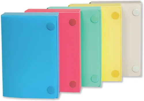 Vista 2 de Estuche para tarjetas de índice de polipropileno C-LINE, 100 tarjetas de 3 in x 5 in, surtido (CLI58335), Variados