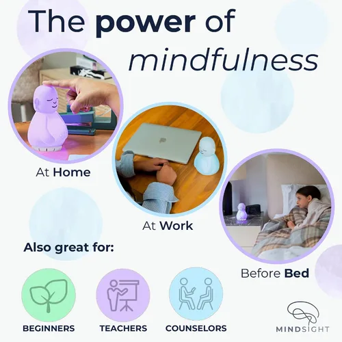 Vista 6 de Mindsight "Buddha de la Respiración" Herramienta Guiada de Meditación Visual para la Atención Plena Disminuye tu Respiración y Tranquiliza tu