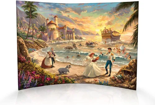 Vista 13 de Disney Brave - Thomas Kinkade Studios - Impresión fotográfica acrílica curvada de 10 x 7 pulgadas - Decoración independiente - Coleccionable