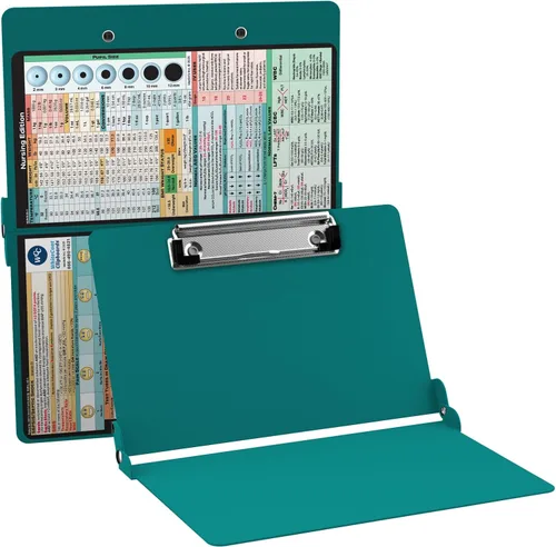 Vista 8 de WhiteCoat® Clipboard - Edición para Enfermería (Negro, Doble Pliegue)