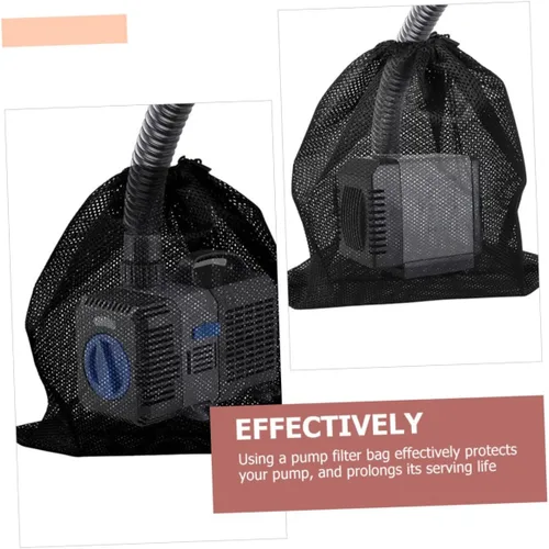 Vista 6 de Happyyami Bolsa de filtro de bomba de agua, bolsa de filtro de bomba de malla, bolsa de filtro de bomba de fuente, bolsas de filtro de piscina