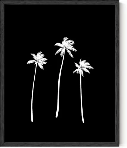 Vista 57 de HAUS AND HUES Impresión artística de corazón negro, 12 x 16 pulgadas, enmarcada, beige