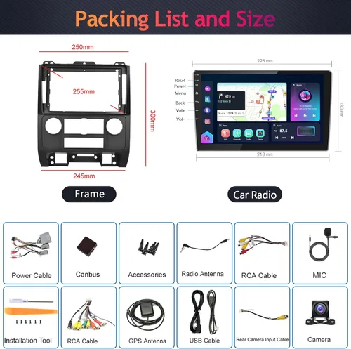 Vista 7 de 【HiFi 2G+64G】 Radio de coche para Ford Escape/Kuga/Mazda Tribute 2007-2012 Estéreo con CarPlay inalámbrico, Android Auto, pantalla táctil HD IPS