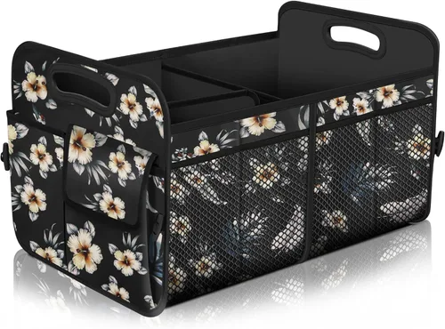 Vista 8 de Femuar Organizador de maletero de gran capacidad, accesorio impermeable para coche, antideslizante, plegable, adecuado para todos los vehículos