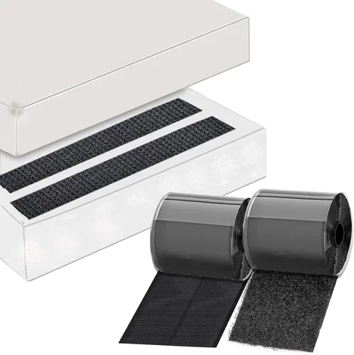 Vista 10 de TEUVO Agarres antideslizantes para sofá de 4.3 in x 19.7 ft (19.7 pies), evitan que los cojines se deslicen en sofás y muebles, cinta