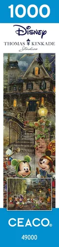 Vista 7 de Ceaco - Thomas Kinkade - Disney - Mickey y Minnie Halloween Fun - Rompecabezas de 1000 piezas