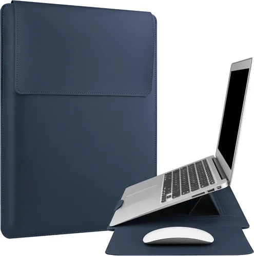 Vista 9 de HoYiXi Funda para laptop de 15.6 pulgadas, compatible con MacBook Pro de 16/15.4 pulgadas, MacBook Pro 15, Mac Air 15, funda impermeable suave de 15